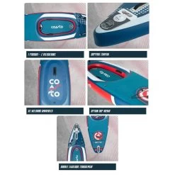 Stand Up Paddle/Kayak Gonflable Altai 11' - 1 Place 341x90x20 (11'x35''x8") -Équipement De Surf stand up paddlekayak gonflable altai 11 1 place 341x90x20 11x35x8 2