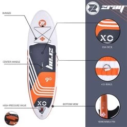 Zray Sup Gonflable X-Rider Young 9' Dropstitch MAX 85kg 275x71x13cm(9'x28"x5") Rouge -Équipement De Surf sup gonflable x rider young 9 dropstitch max 85kg 275x71x13cm9x28x5 rouge 2