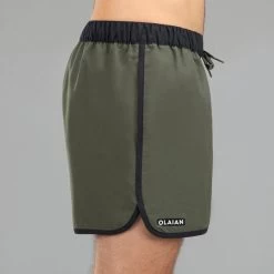 Surf Boardshort Court 100 MOMO KAKI -Équipement De Surf surf boardshort court 100 momo kaki 2
