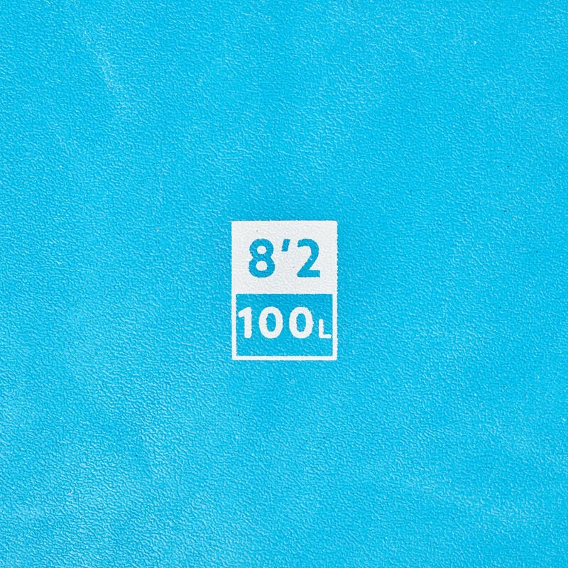 SURF MOUSSE 100 8'2" Livrée Avec Un Leash Et 3 Ailerons. 7 SURF MOUSSE 100 8'2" Livrée Avec Un Leash Et 3 Ailerons. – Image 7