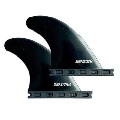 SURF SYSTEM Quad Rear Fins GX - Set De 2 Dérives - Futures - Black