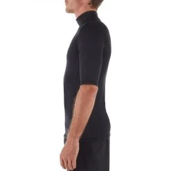 Tee Shirt Surf Top Thermique 900 Polaire Manches Courtes Homme Noir -Équipement De Surf tee shirt surf top thermique 900 polaire manches courtes homme noir 2